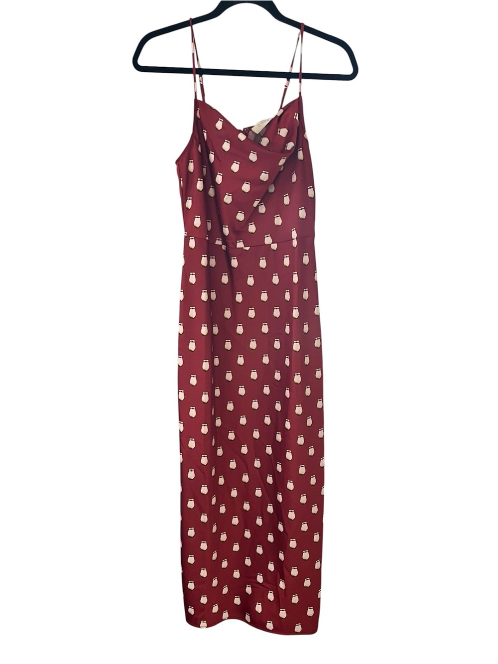 b.yellowtail Cowl Neck Elk Tooth Maxi Dress Size Medium
